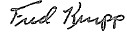 Fred's signature
